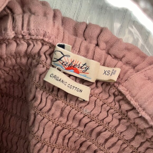 Faherty Diego Wide Leg Jumpsuit in Mauve - Picture 9 of 11